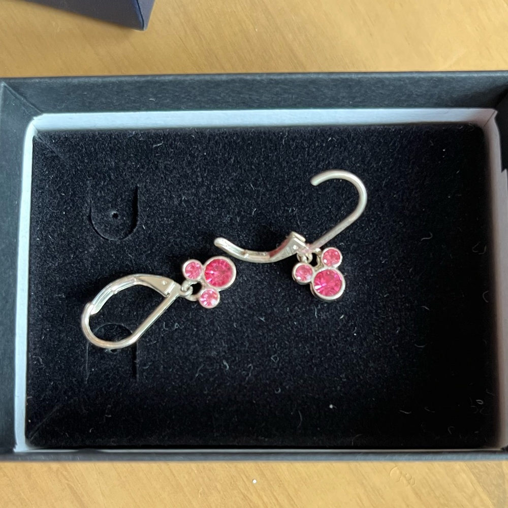 Mickey Mouse baby hoops. Pink